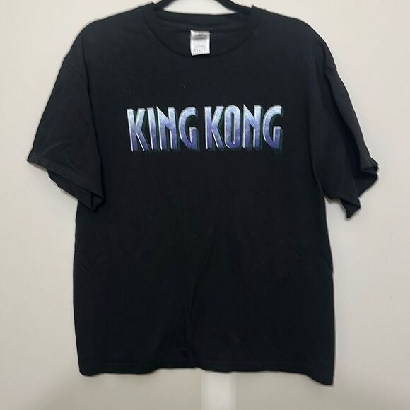 Y2K Delta Mens Black King Kong Movie Promo Short Sleeve T-Shirt Size‎ Large - Picture 1 of 7